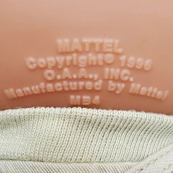 1995 CABBAGE PATCH KIDS Vintage Doll Figure Outfit Brown Hair Green Eyes Mattel - Picture 12 of 15